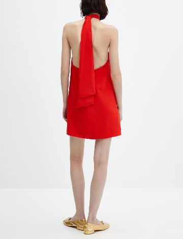 Rochie scurta Mango, rosu