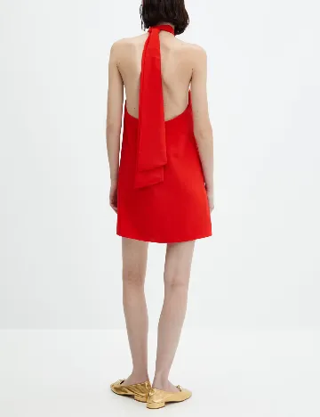 Rochie scurta Mango, rosu