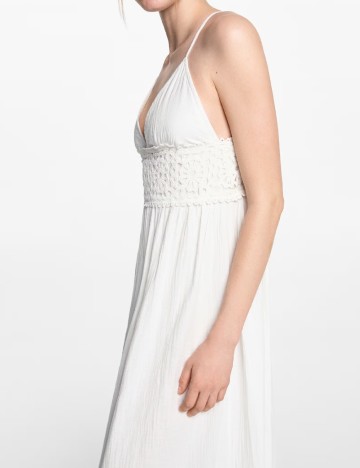 Rochie lunga Mango, alb