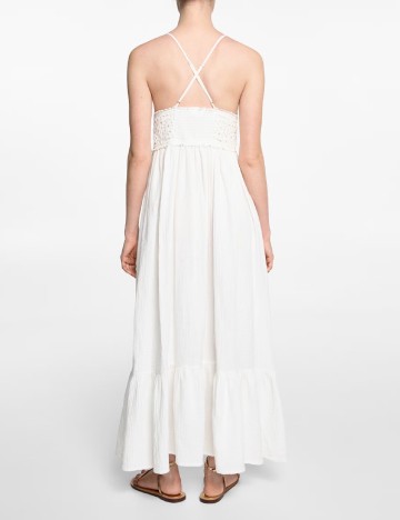 Rochie lunga Mango, alb