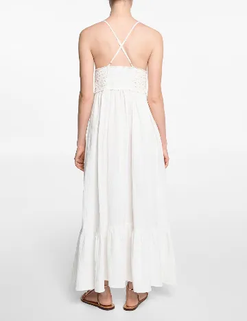 Rochie lunga Mango, alb