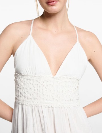 Rochie lunga Mango, alb