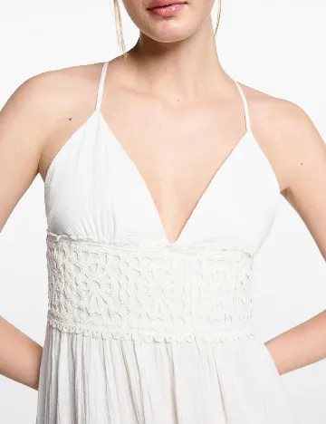 Rochie lunga Mango, alb