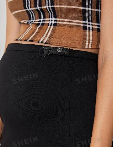 Fusta SHEIN Maternity, negru