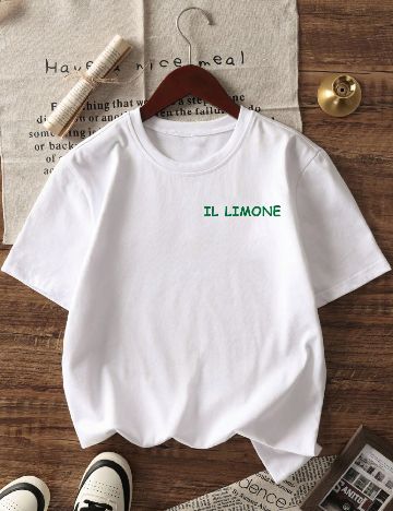 Tricou Shein Kids, alb