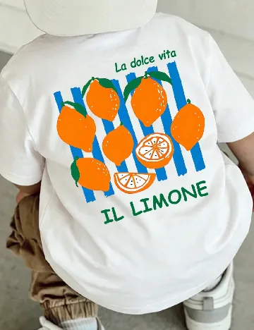 Tricou Shein Kids, alb