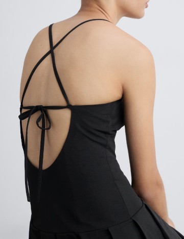 Rochie scurta Mango, negru