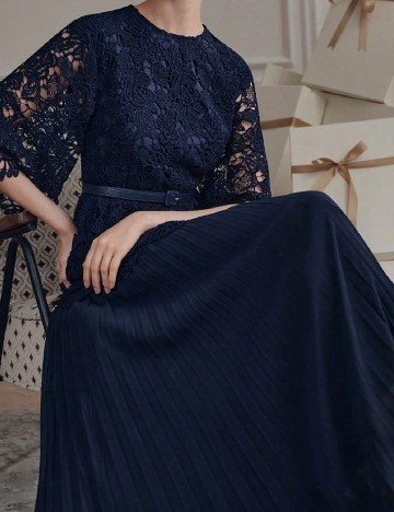 Rochie lunga Anewsta, bleumarin