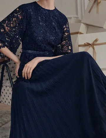 Rochie lunga Anewsta, bleumarin