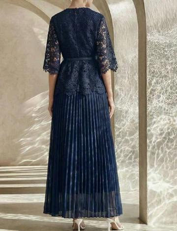 Rochie lunga Anewsta, bleumarin