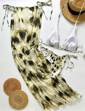 Costum de baie SHEIN, verde
