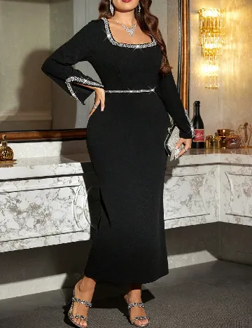 Rochie lunga SHEIN CURVE, negru
