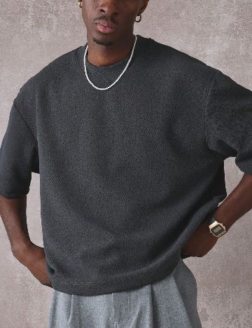 Tricou Oversize SUMWON, gri