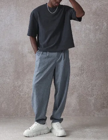 Tricou Oversize SUMWON, gri