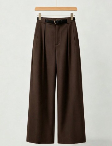 Pantaloni SHEIN, maro