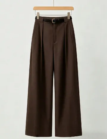 Pantaloni SHEIN, maro