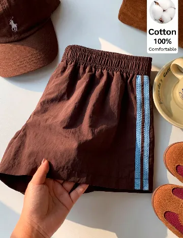 Pantaloni scurti SHEIN, maro