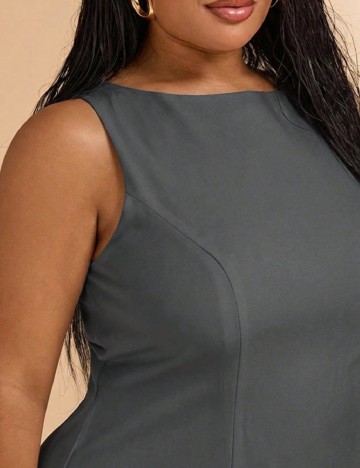 Rochie scurta SHEIN CURVE, gri