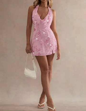 Rochie scurta SHEIN, roz