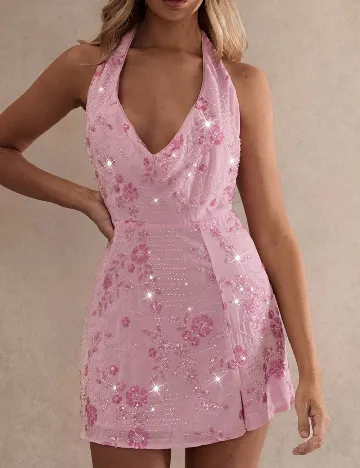 Rochie scurta SHEIN, roz