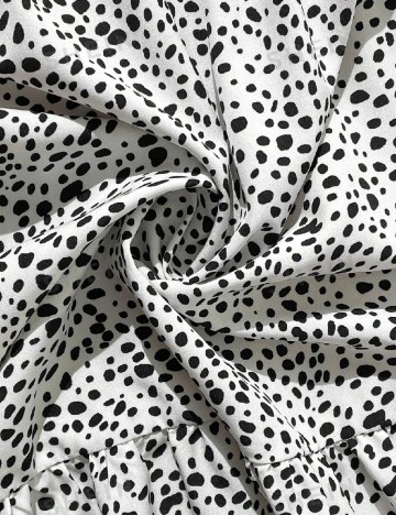 Rochie medie SHEIN CURVE, alb/negru