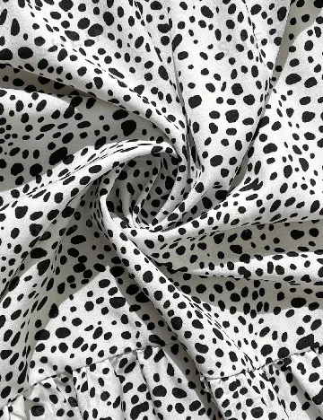 Rochie medie SHEIN CURVE, alb/negru