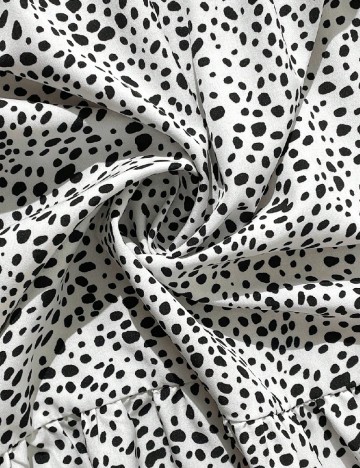 Rochie medie SHEIN CURVE, alb/negru
