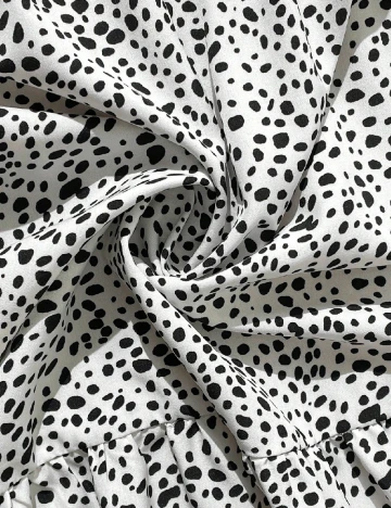 Rochie medie SHEIN CURVE, alb/negru