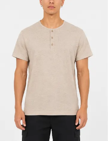 Tricou Bershka, crem