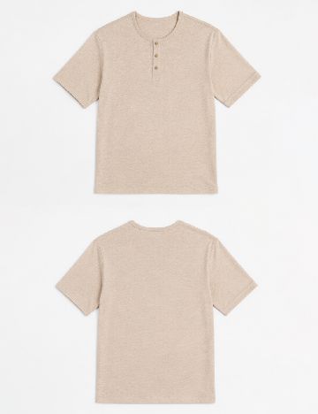 Tricou Bershka, crem