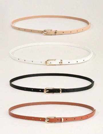 Set Curele 4 bucati SHEIN, mix culori