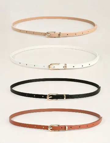 Set Curele 4 bucati SHEIN, mix culori
