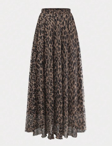 Fusta SHEIN CURVE, animal print