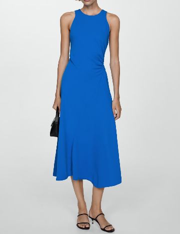 Rochie medie Mango, albastru