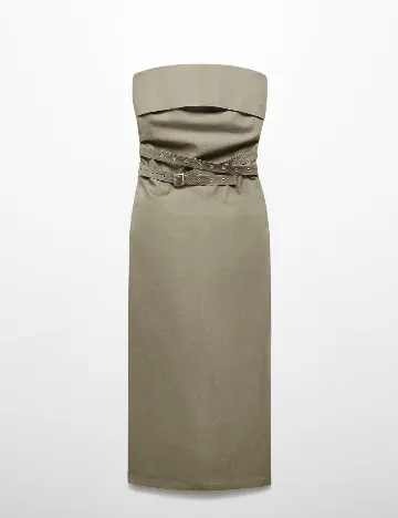 Rochie medie Mango, verde
