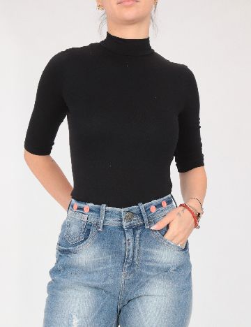 Pantaloni trei sferturi Bershka, albastru