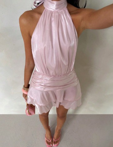 Rochie scurta SHEIN, roz