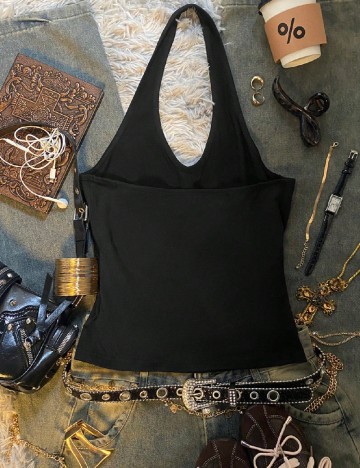 Top SHEIN, negru