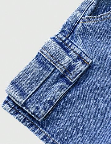 Pantaloni scurti Shein Kids, albastru