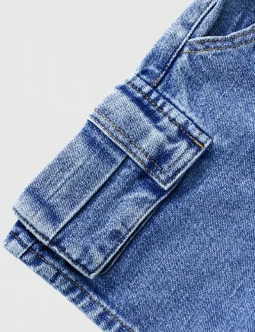 Pantaloni scurti Shein Kids, albastru