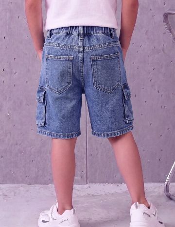 Pantaloni scurti Shein Kids, albastru