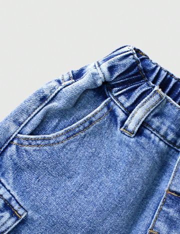 Pantaloni scurti Shein Kids, albastru