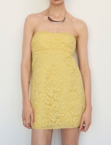 Rochie scurta Mango, galben