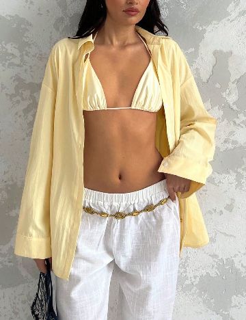 Camasa Oversize SHEIN, galben