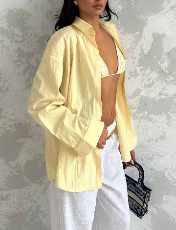 Camasa Oversize SHEIN, galben