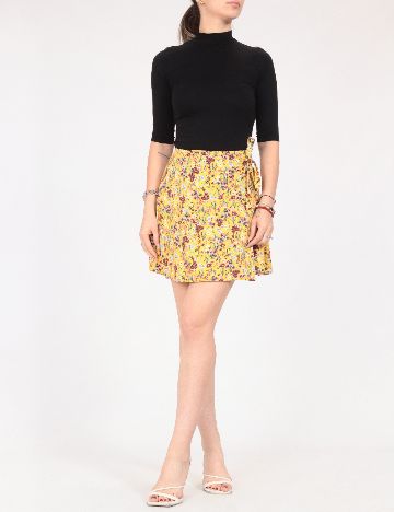 Fusta Bershka, floral print