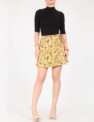 Fusta Bershka, floral print