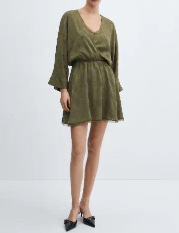 Rochie scurta Mango, verde