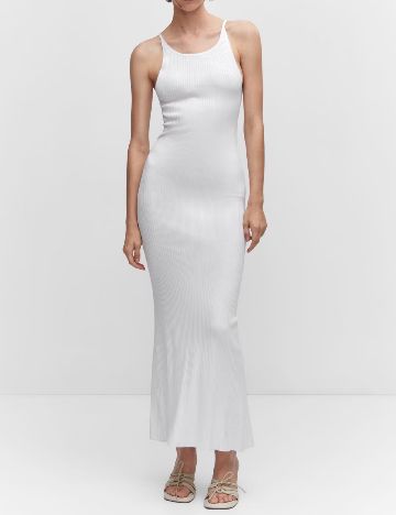 Rochie lunga Mango, alb