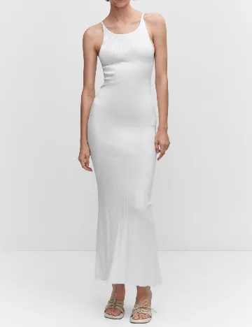 Rochie lunga Mango, alb